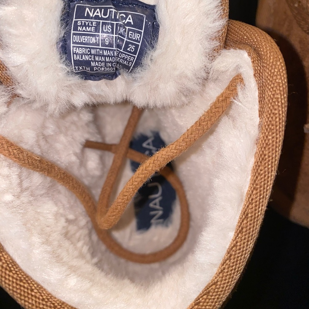 9TD Winter Boots Tan Suede Nautica - Picture 5 of 7